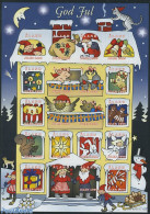Aland 1999 Christmas Seals, Sheet (not Valid For Postage), Mint NH, Nature - Religion - Cats - Christmas - Noël