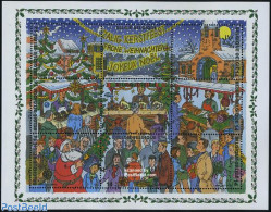 Belgium 1996 Christmas 9v M/s, Mint NH, Religion - Christmas - Nuevos