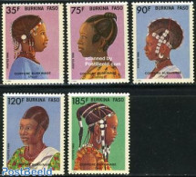 Burkina Faso 1986 Hair 5v, Mint NH, Various - Costumes - Kostüme