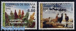 Bolivia 2003 UPAEP 2v, Mint NH, Nature - Sport - Animals (others & Mixed) - Flowers & Plants - Mountains & Mountain Cl.. - Klimmen