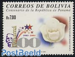 Bolivia 2003 Republic Centenary 1v, Mint NH, Nature - Flowers & Plants - Bolivia