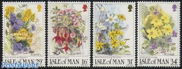 Isle Of Man 1987 Wild Flowers 4v, Mint NH, Nature - Flowers & Plants - Isla De Man