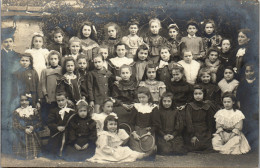 CP Carte Photo D'époque Photographie Vintage Enfant Mode école Fille Bourges ? - Autres & Non Classés