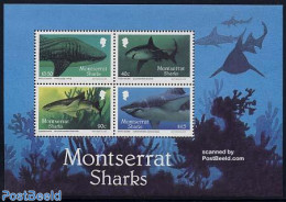 Montserrat 1987 Sharks S/s, Mint NH, Nature - Fish - Sharks - Vissen