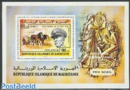 Mauritania 1977 Nobel Prize Winners S/s, Mint NH, History - Nature - Nobel Prize Winners - Horses - Premio Nobel