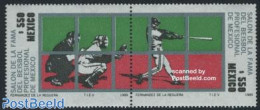 Mexico 1989 Baseball Hall Of Fame 2v [:], Mint NH, Sport - Baseball - Base-Ball