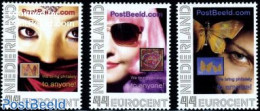 Netherlands, Personal Stamps 2010 We Bring Philately To Anyone 3v, Mint NH, Nature - Butterflies - Stamps On Stamps - Timbres Sur Timbres