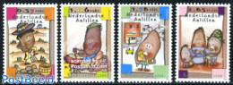 Netherlands Antilles 2008 Child Welfare, Potato Year 4v, Mint NH, Health - Food & Drink - Ernährung