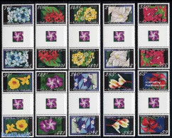 Netherlands Antilles 2005 Flowers 10v Gutter Pairs, Mint NH, Nature - Flowers & Plants - Autres & Non Classés
