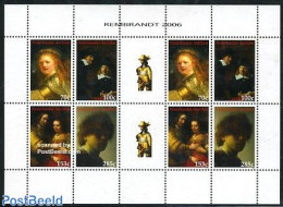 Netherlands Antilles 2006 Rembrandt 2x4v M/s, Mint NH, Art - Paintings - Rembrandt - Autres & Non Classés