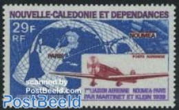 New Caledonia 1969 Stamp Day 1v, Mint NH, Transport - Various - Post - Stamp Day - Aircraft & Aviation - Maps - Neufs