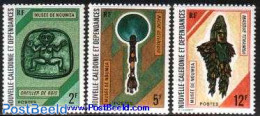 New Caledonia 1972 Noumea Museum 3v, Mint NH, Art - Art & Antique Objects - Museums - Nuovi