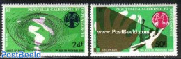 New Caledonia 1975 South Pacific Games 2v, Mint NH, Sport - Athletics - Sport (other And Mixed) - Volleyball - Nuovi