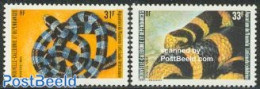 New Caledonia 1983 Noumea Aquarium 2v, Mint NH, Nature - Fish - Reptiles - Snakes - Unused Stamps