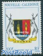 New Caledonia 1989 Koumac Coat Of Arms 1v, Mint NH, History - Nature - Coat Of Arms - Deer - Nuovi
