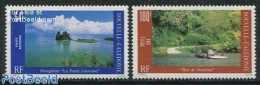 New Caledonia 1989 Landscapes 2v, Mint NH, Transport - Ships And Boats - Ongebruikt