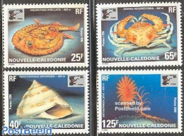 New Caledonia 1996 China 96 4v, Mint NH, Nature - Fish - Shells & Crustaceans - Philately - Crabs And Lobsters - Ongebruikt