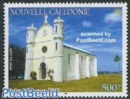 New Caledonia 2001 Qanono Church 1v, Mint NH, Religion - Churches, Temples, Mosques, Synagogues - Unused Stamps