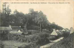 La Roche Maurice , La Ruine Du Chateau   ( Scan Recto Et Verso) - La Roche-Maurice