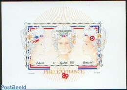 New Caledonia 1989 French Revolution S/s, Mint NH, History - History - Unused Stamps