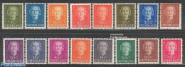 Netherlands 1949 Definitives 16v, Mint NH - Unused Stamps