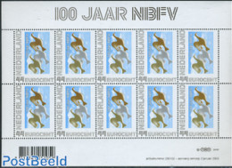 Netherlands 2008 100 Years NBFV M/s (with 10 Stamps), Mint NH, Nature - Birds - Philately - Ungebraucht
