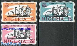 Nigeria 1966 UNESCO 3v, Mint NH, History - Science - Unesco - Chemistry & Chemists - Chimica