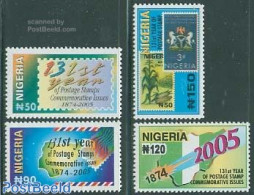 Nigeria 2005 131 Year Postage Stamps 4v, Mint NH, Various - Stamps On Stamps - Maps - Postzegels Op Postzegels