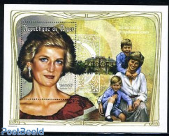 Niger 1997 Death Of Diana S/s (1500F), Mint NH, History - American Presidents - Charles & Diana - Kings & Queens (Roya.. - Royalties, Royals