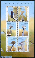 Namibia 2010 Bustards & Grouse 6v M/s, Mint NH, Nature - Birds - Poultry - Namibië (1990- ...)