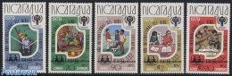 Nicaragua 1980 Reading Year 5v, Mint NH, Science - Sport - Various - Education - Baseball - Football - Fairs - Toys & .. - Baseball