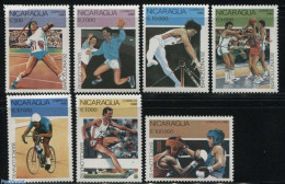 Nicaragua 1990 Olympic Games 7v, Mint NH, Sport - Basketball - Cycling - Handball - Olympic Games - Basketbal