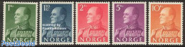 Norway 1959 Definitives 5v, Normal Paper, Unused (hinged) - Ongebruikt