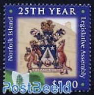 Norfolk Island 2004 25 Years Legisletive Assembly 1v, Mint NH, History - Various - Coat Of Arms - Flags - Justice - Autres & Non Classés