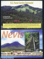 Nevis 2006 US Forest Service Centennial 2 S/s, Mint NH, Nature - Environment - Trees & Forests - Protección Del Medio Ambiente Y Del Clima