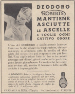 Deodoro ROBERTS - Pubblicità D'epoca - 1938 Vintage Advertising - Publicités