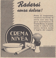 Crema NIVEA Radersi Senza Dolore - Pubblicità D'epoca - 1938 Advertising - Publicités
