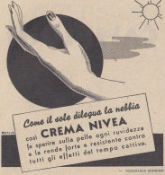 Crema NIVEA - Illustrazione - Pubblicità D'epoca - 1938 Old Advertising - Publicités