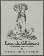 Lavanda COLDINAVA - Pubblicità D'epoca - 1938 Vintage Advertising - Publicités