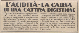 Magnesia Bisurata - Pubblicità D'epoca - 1933 Vintage Advertising - Publicités