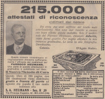Medicinali Del Parroco Heumann - M. D'Agata - Catania - 1933 Pubblicità - Publicités