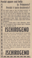 Ischirogeno - Pubblicità D'epoca - 1933 Vintage Advertising - Publicités