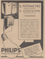Lampade PHILIPS - Pubblicità D'epoca - 1933 Vintage Advertising - Publicités