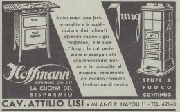 Cucine A Gas Hoffmann E Stufe Jung - Pubblicità D'epoca - 1933 Vintage Ad - Publicités