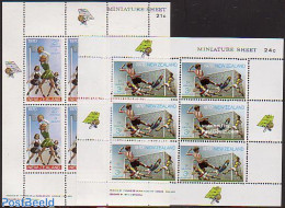 New Zealand 1970 Health 2 M/s, Mint NH, Health - Sport - Health - Basketball - Football - Sport (other And Mixed) - Nuovi