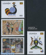 Uganda 2007 CHOGM Government Meeting 4v, Mint NH, History - Nature - Sport - Coat Of Arms - Birds - Athletics - Sport .. - Atletiek