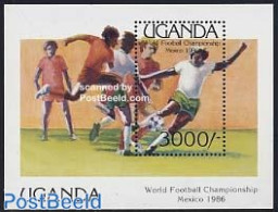 Uganda 1986 World Cup Football Mexico S/s, Mint NH, Sport - Football - Autres & Non Classés