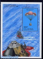 Uganda 1989 Moonlanding S/s, Apollo 11, Mint NH, Transport - Space Exploration - Autres & Non Classés
