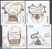 Oman 2001 Juwelry 4 S/s, Mint NH, Art - Art & Antique Objects - Omán