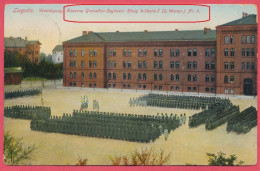 Liegnitz = Legnica  Polen Polska - Vereidigung Kaserne " Grenadier Regiment König Wilhelm Nr 7 /  Feldpost Krieg 1914-18 - Pologne